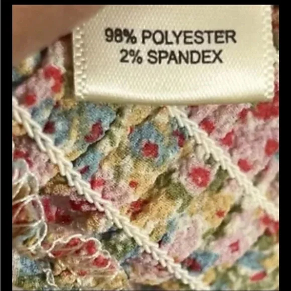 MONTEAU | Floral Halter Top Cinched Waist Size Small - Picture 4 of 4